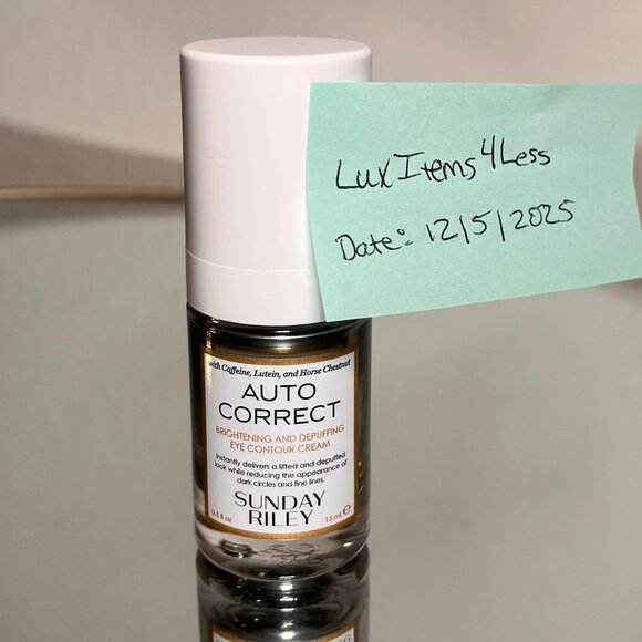 Sunday Riley Auto Correct Eye Cream – Brightening & Depuffing – NEW - Picture 1 of 3